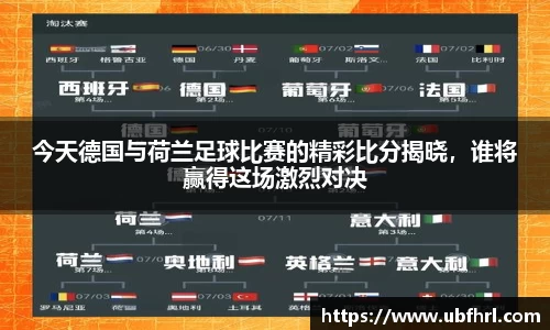 今天德国与荷兰足球比赛的精彩比分揭晓，谁将赢得这场激烈对决